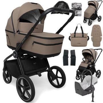 Muuvo FIVE wózek 4w1 + fotelik Cybex CLOUD T + baza T