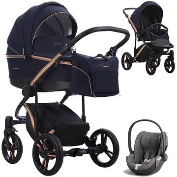 BEBETTO BRESSO PREMIUM wózek 3w1 | fotelik CYBEX CLOUD T i-Size