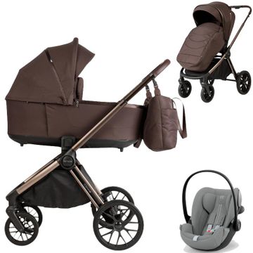 Adamex BIANCO wózek 3w1 + fotelik CYBEX CLOUD G3