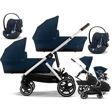 CYBEX GAZELLE S wózek bliźniaczy 3w1 z fotelikiem Cybex CLOUD G i-Size