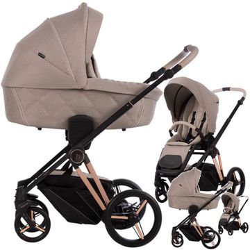 Bebetto MONTI EVA MINGE wózek 3w1 z fotelikiem Maxi Cosi PEBBLE PRO 360 2