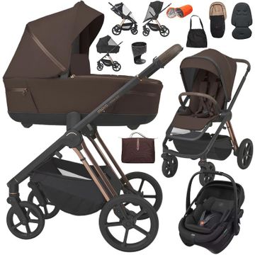 Espiro MILOO 2.0 wózek 3w1 + fotelik Maxi Cosi CORAL SLIDE PRO