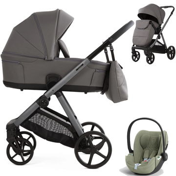 Adamex SIGMA NATURA wózek 3w1 + fotelik Cybex CLOUD T i-Size