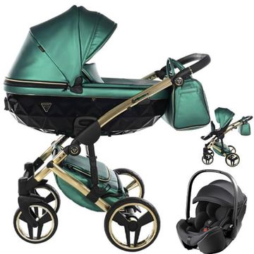 JUNAMA FLUO LINE V3 wózek 3w1 z fotelikiem Britax BABY-SAFE PRO