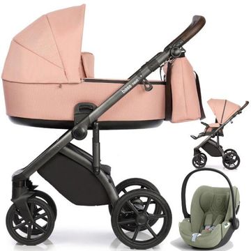 ROAN BASS NEXT wózek 3w1 z fotelikiem CYBEX CLOUD T i-Size