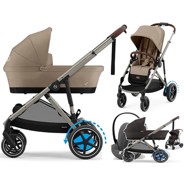 CYBEX E-GAZELLE S wózek 3w1 + fotelik Cybex CLOUD G i-Size