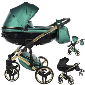 JUNAMA FLUO LINE V3 wózek 3w1 z fotelikiem Cybex CLOUD G i-Size