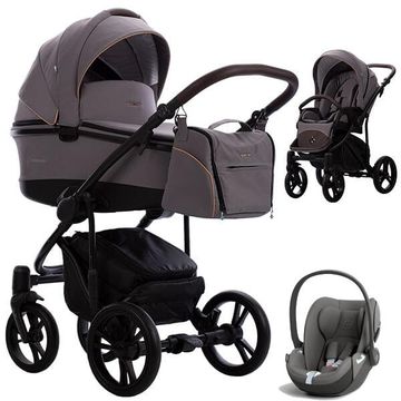 Bebetto BRESSO ONYX wózek 3w1 z fotelikiem Cybex CLOUD T i-Size