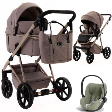 Adamex DELTA NATURA wózek 3w1 + fotelik Cybex CLOUD T i-Size
