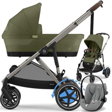 CYBEX E-GAZELLE S wózek 3w1 + fotelik Cybex CLOUD G3 i-Size