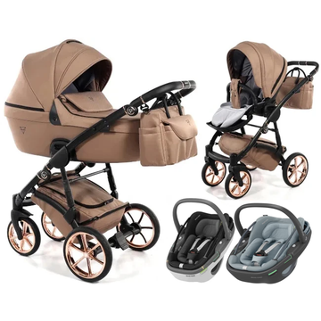JUNAMA TERMO LINE TEX wózek 3w1 z fotelikiem MAXI COSI CORAL 360