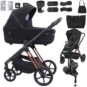Espiro MILOO wózek 4w1 + fotelik Maxi Cosi PEBBLE 360 PRO 2 + baza
