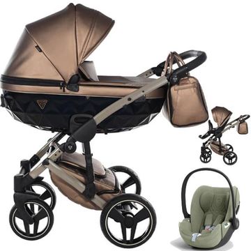 JUNAMA FLUO LINE V3 wózek 3w1 z fotelikiem CYBEX CLOUD T i-Size