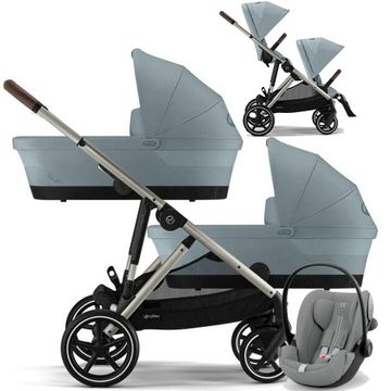 CYBEX GAZELLE S wózek bliźniaczy 3w1 z fotelikiem Cybex CLOUD G3 i-Size