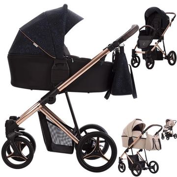 Bebetto FLAVIO PREMIUM CLASS wózek 3w1 z fotelikiem Maxi Cosi PEBBLE 360 PRO 2