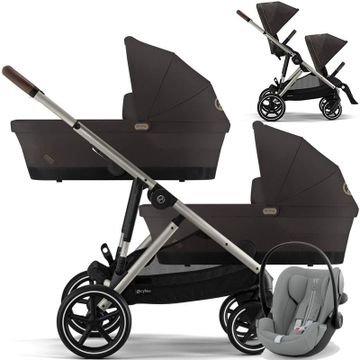 CYBEX GAZELLE S wózek bliźniaczy 3w1 z fotelikiem Cybex CLOUD G3 i-Size