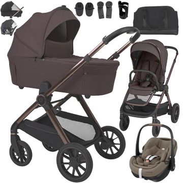 Espiro CODE wózek 3w1 + fotelik Maxi Cosi PEBBLE 360 PRO 2