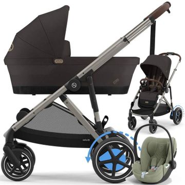 CYBEX E-GAZELLE S wózek 3w1 + fotelik Cybex CLOUD T