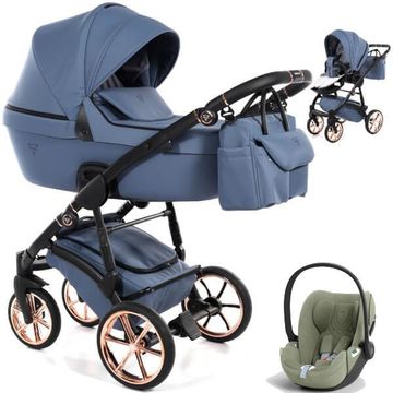 JUNAMA TERMO LINE TEX wózek 3w1 z fotelikiem CYBEX CLOUD T i-Size