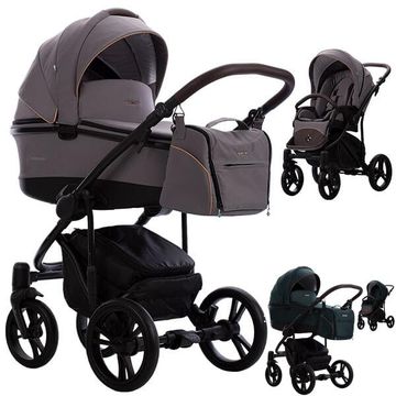 Bebetto BRESSO ONYX wózek 3w1 z fotelikiem Maxi Cosi PEBBLE 360 PRO 2 i-Size