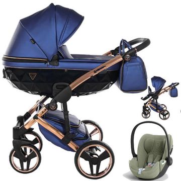 JUNAMA FLUO LINE V3 wózek 3w1 z fotelikiem CYBEX CLOUD T i-Size
