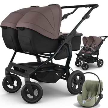 TFK DUO COMBI wózek bliźniaczy 3w1 + 2 foteliki Cybex CLOUD T