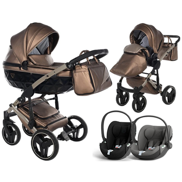 JUNAMA FLUO LINE V3 wózek 3w1 z fotelikiem CYBEX CLOUD T i-Size