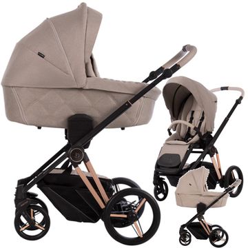 Bebetto MONTI EVA MINGE wózek 3w1 z fotelikiem Maxi Cosi PEBBLE PRO 360 2