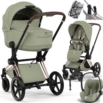 Cybex PRIAM 5.0 STYLE wózek 4w1 + Cybex CLOUD T i-Size + BAZA T