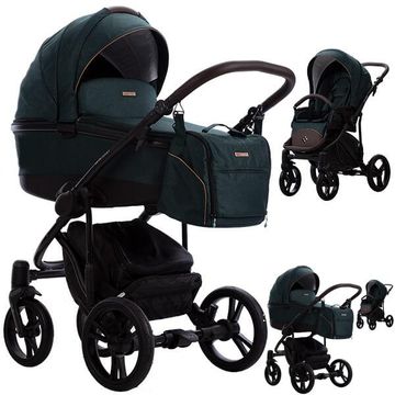 Bebetto BRESSO ONYX wózek 3w1 z fotelikiem Maxi Cosi PEBBLE 360 PRO 2 i-Size