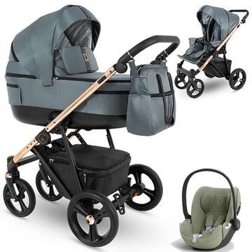 Camarelo BELAGIO wózek 3w1 z fotelikiem Cybex CLOUD T i-Size