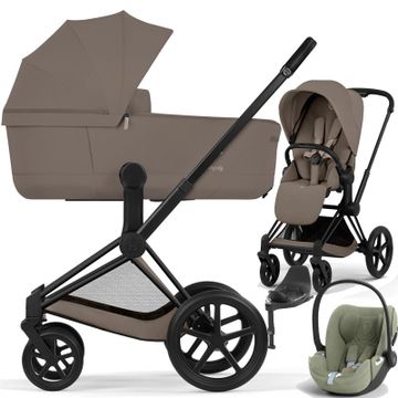 Cybex PRIAM 5.0 COMFORT wózek 4w1 + Cybex CLOUD T i-Size + Baza T