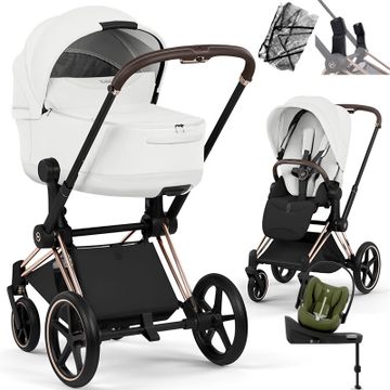 Cybex PRIAM 5.0 STYLE wózek 4w1 + fotelik CLOUD G3 i-Size + Baza G3