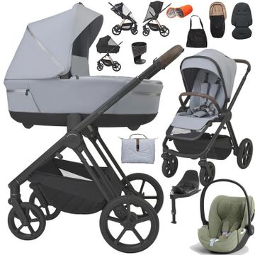 Espiro MILOO 2.0 wózek 4w1 + fotelik Cybex CLOUD T i-Size + baza