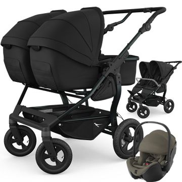 TFK DUO COMBI wózek bliźniaczy 3w1 + 2 foteliki Britax BABY-SAFE PRO