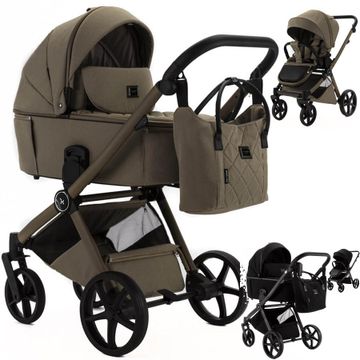 Adamex ALFA NATURA wózek 3w1 + Maxi Cosi PEBBLE 360 PRO 2