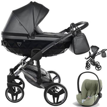 JUNAMA FLUO LINE V3 wózek 3w1 z fotelikiem CYBEX CLOUD T i-Size