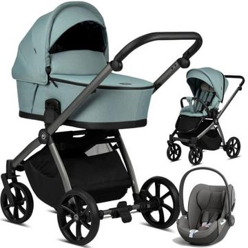 TUTIS MIO PLUS wózek dziecięcy 3w1 z fotelikiem Cybex CLOUD T i-Size