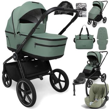 Muuvo FIVE wózek 4w1 + fotelik Cybex CLOUD T + baza T