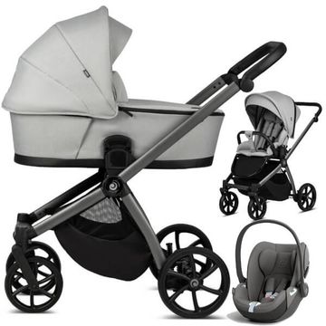 TUTIS MIO PLUS wózek dziecięcy 3w1 z fotelikiem Cybex CLOUD T i-Size