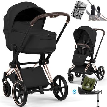 Cybex E-PRIAM 5.0 STYLE wózek 4w1 + Cybex CLOUD G3 i-Size + Baza G3
