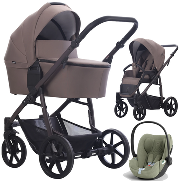 BEBETTO VULCANO wózek 3w1 z fotelikiem CYBEX CLOUD T i-Size