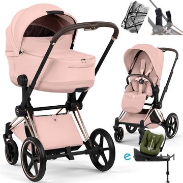 Cybex E-PRIAM 5.0 STYLE wózek 4w1 + Cybex CLOUD G3 i-Size + Baza G3