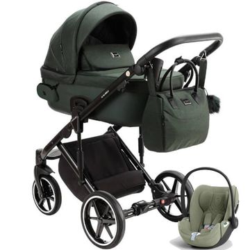 Adamex LUMI AIR LUX wózek 3w1 z fotelikiem Cybex CLOUD T i-Size