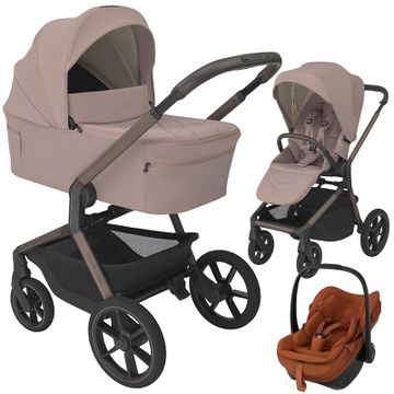 Espiro NOBLE wózek 3w1 + fotelik Maxi Cosi PEBBLE SLIDE PRO