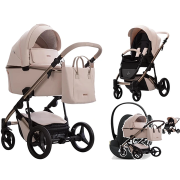 Bebetto LOREN PREMIUM CLASS BISCOTTI wózek 3w1 z fotelikiem Cybex CLOUD G i-Size