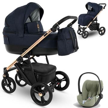 Camarelo BELAGIO wózek 3w1 z fotelikiem Cybex CLOUD T i-Size