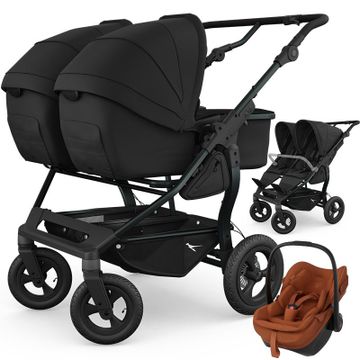 TFK DUO COMBI wózek bliźniaczy 3w1 + 2 foteliki Maxi Cosi PEBBLE SLIDE PRO