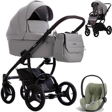 BEBETTO LUCA PRO wózek 3w1 z fotelikiem CYBEX CLOUD T i-Size