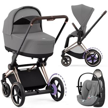 Cybex e-PRIAM 4.0 wózek elektryczny 3w1 + fotelik CLOUD G i-Size